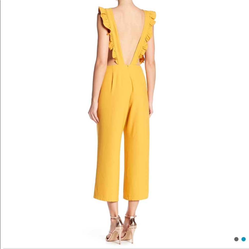 Free Press Ruffle Cropped Jumpsuit - Picture 2 of 2